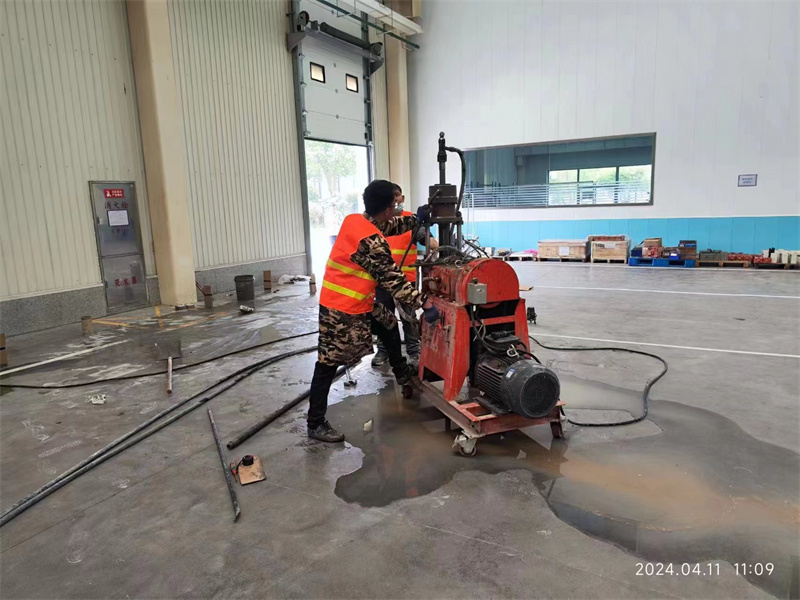 华安厂房地面下沉塌陷注浆加固施工